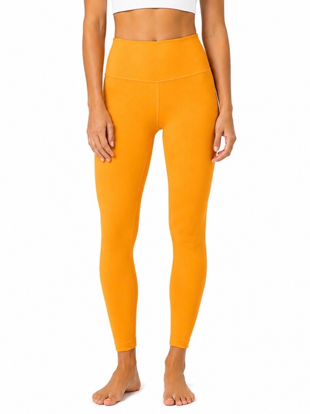 Lululemon High-Rise Performance Leggings – Bright Marigold Orange SZ 6
